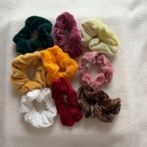 Scrunchies, NEW velvet 9 total, Pack #2, Bundle & save!